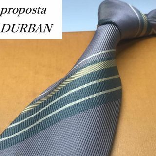 ダーバン(D’URBAN)の★ DURBAN Proposta★ ネクタイ シルク 日本製  ストライプ(ネクタイ)