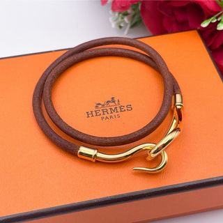 Hermes - 極美品✨ エルメス  ジャンボ チョーカー 2連ブレスレット ゴールド金具