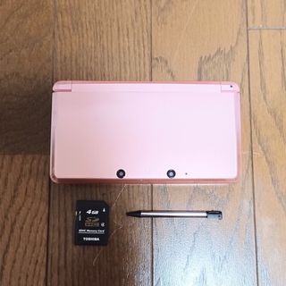 ニンテンドー3DS(ニンテンドー3DS)のニンテンドー3DS ミスティピンク 中古(携帯用ゲーム機本体)