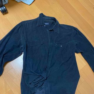 ユニクロ(UNIQLO)のユニクロ　　黒長袖　コーデロイ(Tシャツ/カットソー(半袖/袖なし))