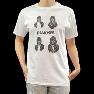 新品 RAMONES ラモーンズ ドクロ パンク デッド DEAD Tシャツ(Tシャツ/カットソー(半袖/袖なし))