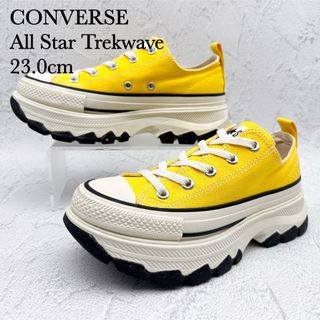 コンバース(CONVERSE)の【極美品】コンバース ALL STAR トレックウェーブ イエロー 厚底(スニーカー)