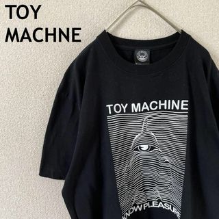 トイマシーン(Toy Machine)のT1 Toy Machine tシャツ 半袖　黒　Ｌメンズ(Tシャツ/カットソー(半袖/袖なし))