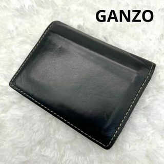 ガンゾ(GANZO)のGANZO  ガンゾ　パスケース　ブラック(名刺入れ/定期入れ)