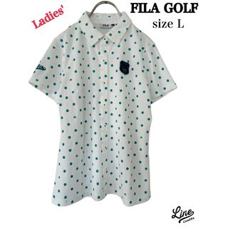 フィラ(FILA)のFILA GOLF フィラゴルフ　ポロシャツ　レディースL  半袖トップス(ウエア)