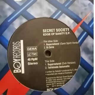 90s アシッドテクノ 12 Secret Society Edge of Sa(その他)