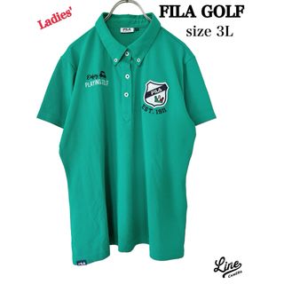 フィラ(FILA)のFILA GOLF フィラゴルフ　ポロシャツ　レディース3L ゆったり　大きい(ウエア)