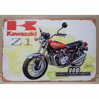 KAWASAKI カワサキ Z1 900 アルミ製 看板(その他)