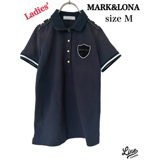 マークアンドロナ(MARK&LONA)のMARK&LONA マークアンドロナ　ポロシャツ　レディースM 半袖シャツ(ウエア)