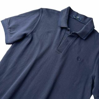 フレッドペリー(FRED PERRY)の希少 英国製 フレッドペリー 鹿の子 半袖 ポロシャツ メンズ 40 (L)(ポロシャツ)