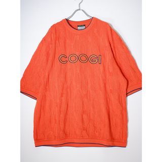 COOGI/クージー BASICS ロゴ オーバーサイズ半袖ニット【XL】【MKNA75101】(ニット/セーター)