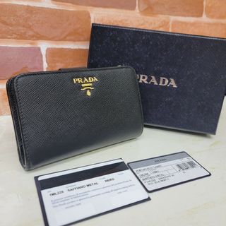 PRADA☆鑑定済☆サフィアーノ 1ML225 黒 ブラック プラダ財布