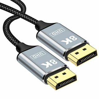 【サイズ:1.8m】8K Displayport ケーブル 1.8M 1.4 規(PC周辺機器)