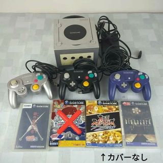 ニンテンドーゲームキューブ(ニンテンドーゲームキューブ)のゲームキューブシルバー　本体セット(家庭用ゲーム機本体)