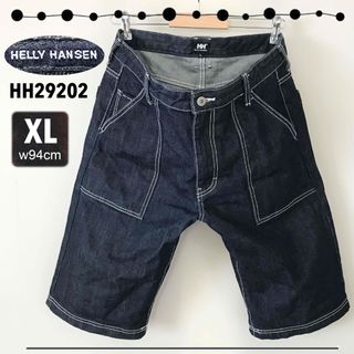 ヘリーハンセン(HELLY HANSEN)のヘリーハンセン★肉厚13.75ozデニム★ベイカーショーツ★XL/w94cm(ショートパンツ)