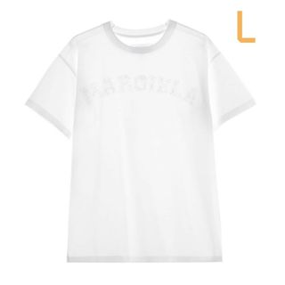 マルタンマルジェラ(Maison Martin Margiela)のメゾンマルジェラ コットン ロゴ ロゴ半袖Tシャツ L(Tシャツ/カットソー(半袖/袖なし))