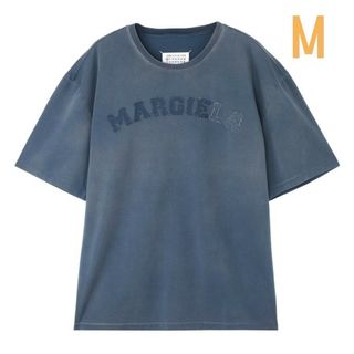 マルタンマルジェラ(Maison Martin Margiela)のメゾンマルジェラ オーバーサイズ オーバーダイ ロゴTシャツ M(Tシャツ/カットソー(半袖/袖なし))