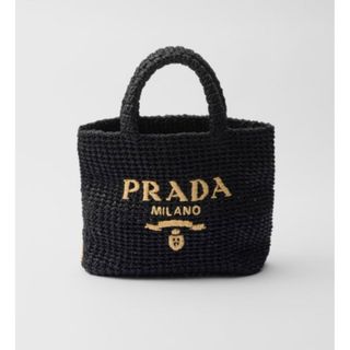 PRADA プラダ スモール クロシェ トートバッグ ブラック