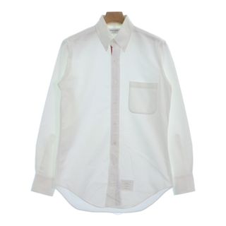 トムブラウン(THOM BROWNE)のTHOM BROWNE トムブラウン カジュアルシャツ 2(M位) 白 【古着】【中古】(シャツ)