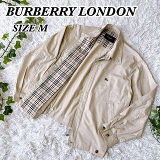 バーバリー(BURBERRY)のバーバリー　ロンドン　スウィングトップ　ジャケット　ノバチェック　ホースロゴ　M(ブルゾン)