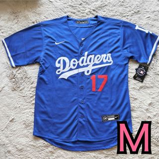 大谷翔平 ユニフォーム ドジャース レプリカ 青 ブルー Ｍサイズ(応援グッズ)