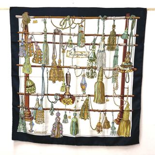 HERMES - エルメス HERMES カレ90 Pasementerie 紐飾り スカーフ HERMES - エルメス HERMES カレ90 Pasementerie 紐飾り スカーフ