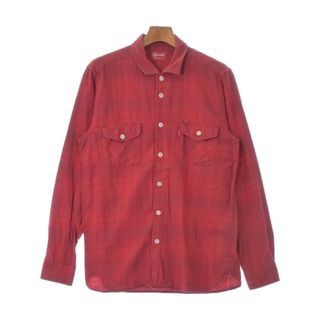 シュプリーム(Supreme)のSupreme シュプリーム カジュアルシャツ L 赤(チェック) 【古着】【中古】(シャツ)