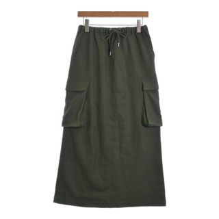 ITEMS URBAN RESEARCH ロング・マキシ丈スカート F 緑 【古着】【中古】(ロングスカート)