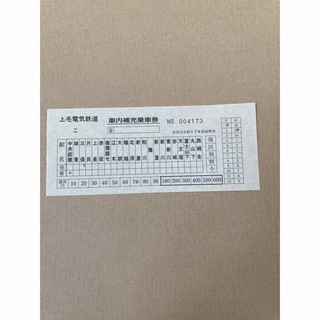 上毛電気鉄道車内補充券　4173(鉄道)