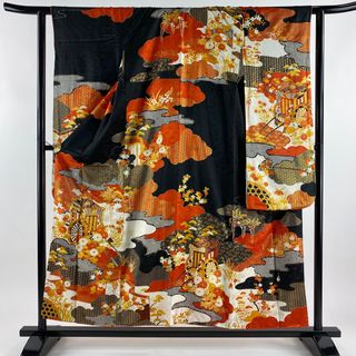 振袖 身丈153.5cm 裄丈62cm 正絹 秀品 【中古】(着物)