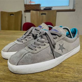 コンバース(CONVERSE)のコンバース CONS Breakpoint OX スエード グレー×アクアブルー(スニーカー)