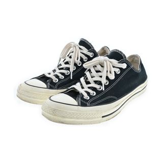 コンバース(CONVERSE)のCONVERSE コンバース スニーカー UK8 1/2(27cm位) 黒 【古着】【中古】(スニーカー)