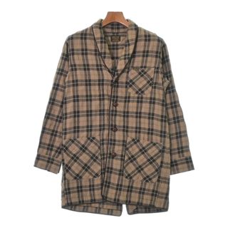 ネイバーフッド(NEIGHBORHOOD)のNEIGHBORHOOD ネイバーフッド チェスターコート S 茶系(チェック) 【古着】【中古】(チェスターコート)