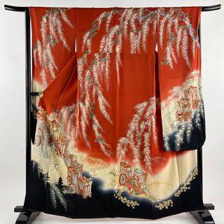 振袖 身丈162cm 裄丈65.5cm 正絹 秀品 【中古】(着物)