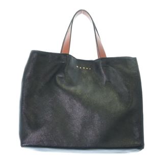 マルニ(Marni)のMARNI マルニ トートバッグ - 黒xカーキ 【古着】【中古】(トートバッグ)