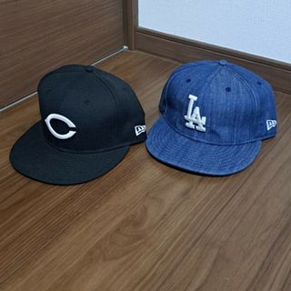 ニューエラー(NEW ERA)の2個セット売り　ニューエラ 美品　カープ　ドジャース(キャップ)