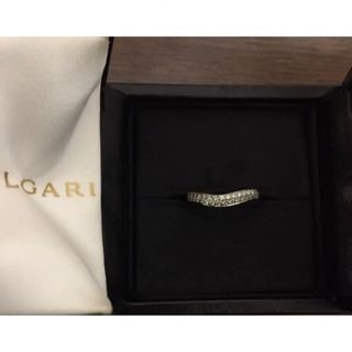 BVLGARI - 極美品★ブルガリ★パヴェダイヤpt950 リング 11号半　新品仕上げ済