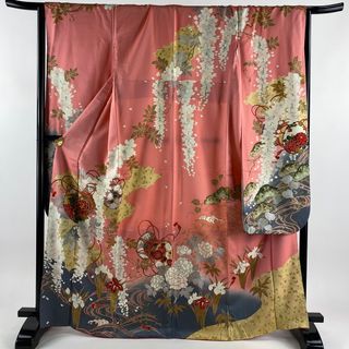 振袖 身丈167cm 裄丈68cm 正絹 名品 【中古】(着物)