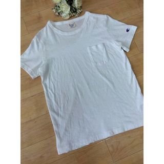 チャンピオン(Champion)のチャンピオン Tシャツ 半袖 S ポケット付 ホワイト 白(Tシャツ(半袖/袖なし))