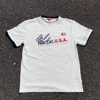 カッパ(Kappa)のy2k kappa リンガーTシャツ　ラグランTシャツ(Tシャツ/カットソー(半袖/袖なし))