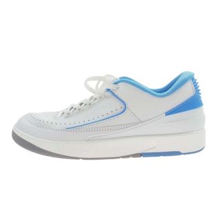 NIKE AIR JORDAN ナイキ ジョーダン スニーカー DV9956-104  AJ2 Retro Low University Blue エアジョーダン2 レトロ ロー スニーカー ホワイト系 28.5cm【美品】【中古】(スニーカー)