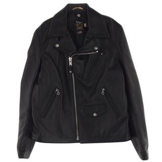 ショット(schott)のschott ショット ライダースジャケット 228US LAMB RIDERS JACKET ラム ダブルライダース ジャケット ブラック系 40【新古品】【未使用】【中古】(その他)