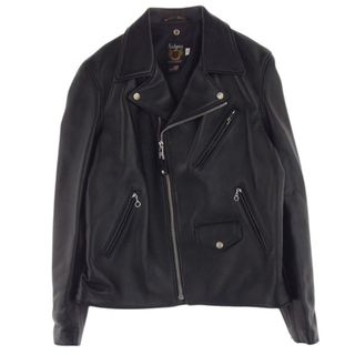 ショット(schott)のschott ショット ライダースジャケット 228US LAMB RIDERS JACKET ラム ダブルライダース ジャケット ブラック系 40【新古品】【未使用】【中古】(その他)