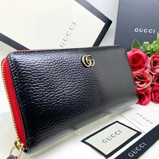 グッチ(Gucci)の✨極美品✨グッチ GUCCI GG マーモント ラウンドファスナー 長財布(財布)