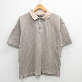 ナイキ(NIKE)のXL★古着 ナイキ NIKE ゴルフ 半袖 ブランド ポロ シャツ メンズ コットン 茶他 ブラウン 24jun03 中古 トップス(ポロシャツ)