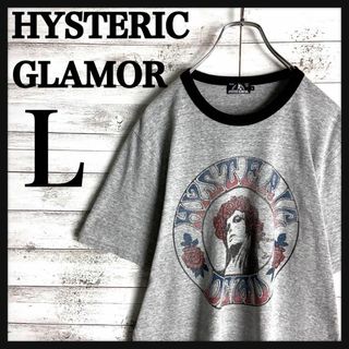 HYSTERIC GLAMOUR - 8901【希少Lサイズ】ヒステリックグラマー☆サークルロゴ リンガーtシャツ美品