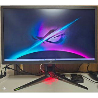 エイスース(ASUS)のASUS ROG STRIX  27インチ ゲーミングモニター4K 144Hz(ディスプレイ)