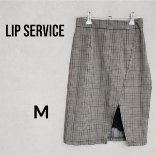 LIP SERVICE リップサービス　タイトスカート レディース　チェック(ひざ丈スカート)