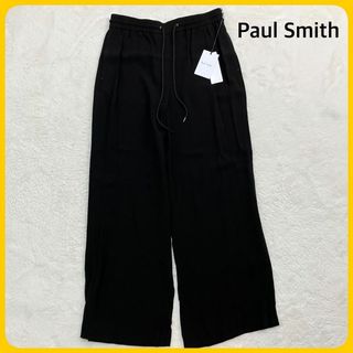 Paul Smith - 新品同様 タグ付 Paul Smith ワイドパンツ 黒 ドローストリング