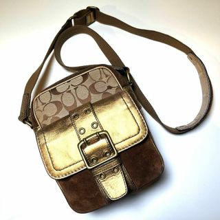 コーチ(COACH)の✨良品✨COACH コーチ ショルダーバッグ シグネチャー スウェード 1497(ショルダーバッグ)